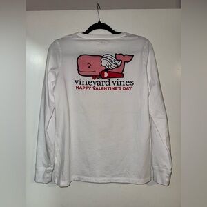 Vineyard Vines Valentine’s Day White long sleeve shirt